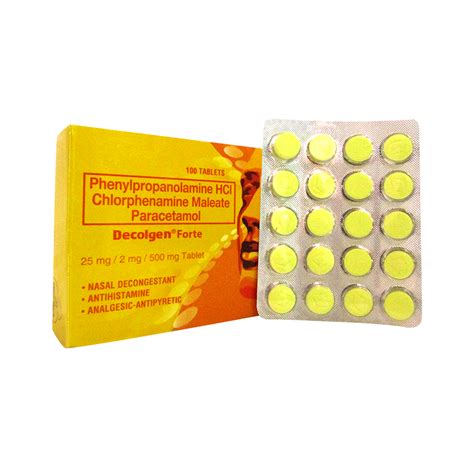 DECOLGEN FORTE 1 Tablet .